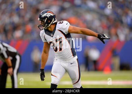 15. September 2013: Denver Broncos Wide Receiver Eric Decker (87) während eines Woche 2 NFL Matchup zwischen den Denver Broncos und den New York Giants bei mir Stockfoto