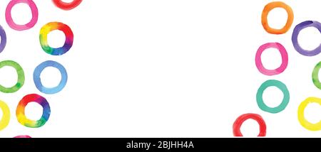 Echte Wasserfarben-Textur. Hand gezeichnet Aquarell Blots Hintergrund. Mehrfarbige Vektor-Aquarelldarstellung. Stock Vektor