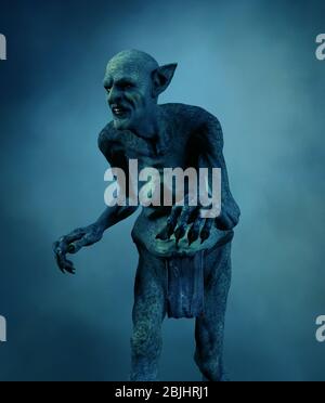 Goblin Fantasy Folklore Kreaturen, 3d-Rendering Stockfoto