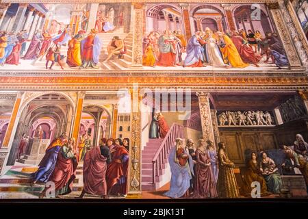 Cappella Maggiore in Basilica Santa Maria Novella in Florenz Italien Stockfoto