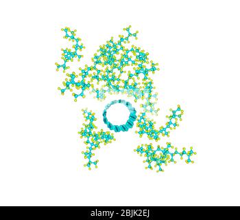 Einwandige Kohlenstoff-Nanoröhre - Polyethylen-Verbundwerkstoff Stockfoto