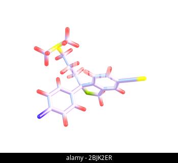 Escitalopram (Lexapro und Cipralex) ist ein Antidepressivum der selektiven Serotonin-Wiederaufnahmehemmer-Klasse (SSRI) Stockfoto