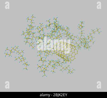 Einwandige Kohlenstoff-Nanoröhre - Polyethylen-Verbundwerkstoff Stockfoto