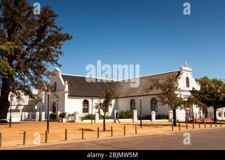 Südafrika, Stellenbosch, The Braak, Bloem Street, 1829 Dutch Reformierte, Rheinische Missionskirche Stockfoto