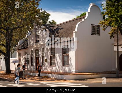 Südafrika, Stellenbosch, Drostdy Street, Church House, ursprünglich von Philip gebaut. Hartog 1753-87 restauriert 1961 Stockfoto