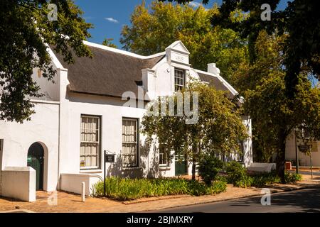 Südafrika, Stellenbosch, 151 Dorp Street, Marieke Van Rooyen Anwaltskanzlei in The Corner House, historisches 1830 Kapniederländisches Haus Stockfoto