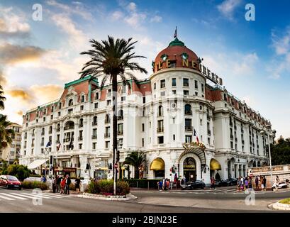 Le Negresco Hotel, Nizza, Cote d'Azur, Provence, Frankreich. Stockfoto