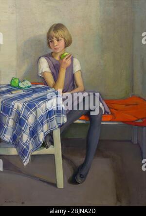 Grüne Äpfel, Dorothy Johnstone, 1921, Stockfoto