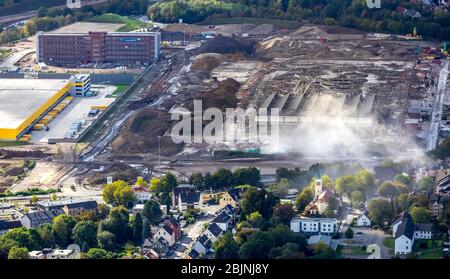 Abriss Opel-Werk, Gewerbepark-MARKE 51░7, 27.09.2019, Luftaufnahme, Deutschland, Nordrhein-Westfalen, Ruhrgebiet, Bochum Stockfoto