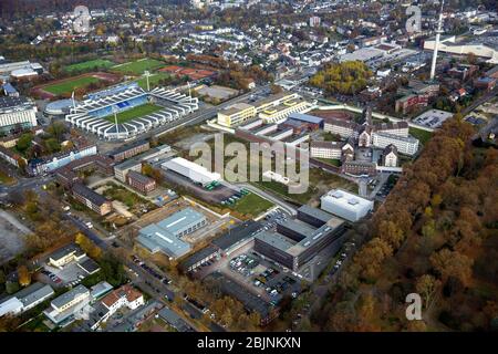 Vonovia Ruhrstadion und Gefängnis Bochum, Castroper Straße, 14.11.2016, Luftaufnahme, Deutschland, Nordrhein-Westfalen, Ruhrgebiet, Bochum Stockfoto