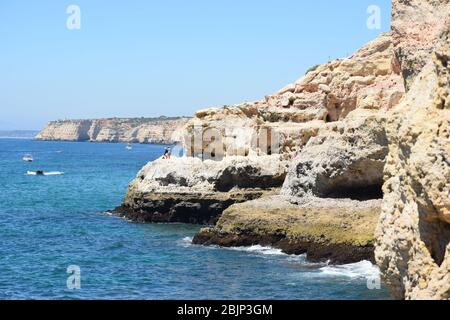 Algar Seco, Carvoeiro, Portugal Stockfoto