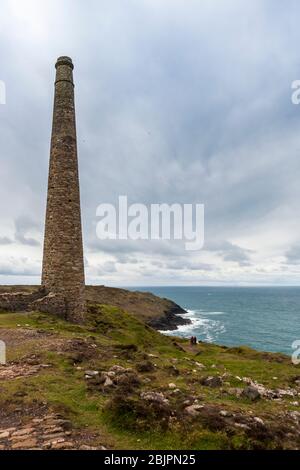 Botallack Mine, UNESCO-Weltkulturerbe, Penwith Peninsula, Cornwall, Großbritannien Stockfoto