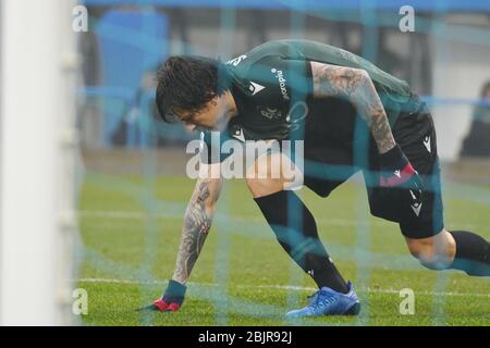 federico santander (bologna) während der italienischen Serie A Fußballsaison 2019/20, italienisches Serie A Fußballspiel in italien, Italien, Januar 01 2020 Stockfoto