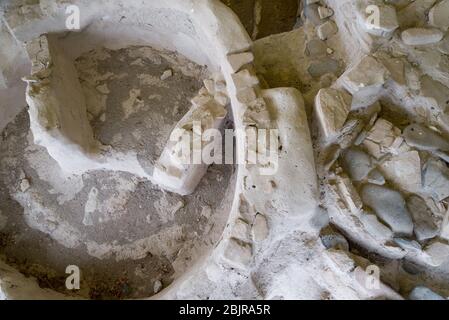 Kalavasos-Tent Archäologische Stätte, eine prähistorische neolithische archäologische Stätte und Wahrzeichen auf der Insel Zypern, Kalavasos Village, Larnaka Stockfoto