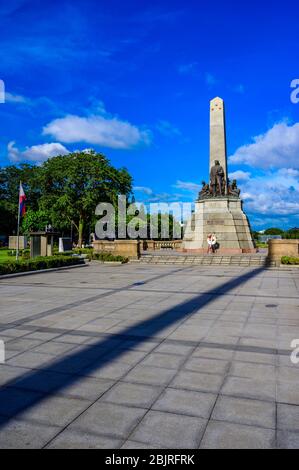 Denkmal in Erinnerung an Jose Rizal im Rizal Park in Metro Manila, Philippinen Stockfoto