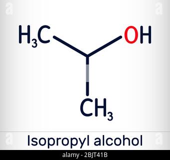 Isopropanol Isopropyl Alkohol 2 Propanol Franzbranntwein Molekulmodell Atome Werden Als Kugeln Dargestellt Stockfotografie Alamy