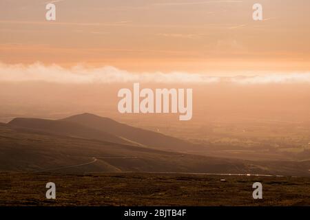 Blick vom Dunn Fell Stockfoto