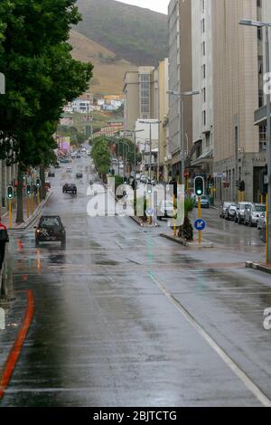 Eine Anzeige von Regen und Straßen in der Stadt Kapstadt in Südafrika - 04.15.2012 11:34:06 Stockfoto