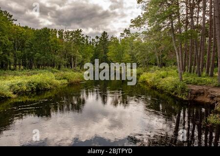 Der Millers River in Winchendon, Massachusetts Stockfoto