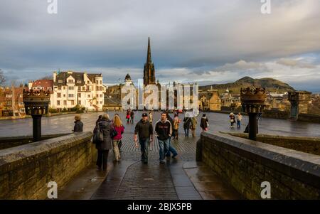 Die Edinburgh Castle Esplanade Stockfoto