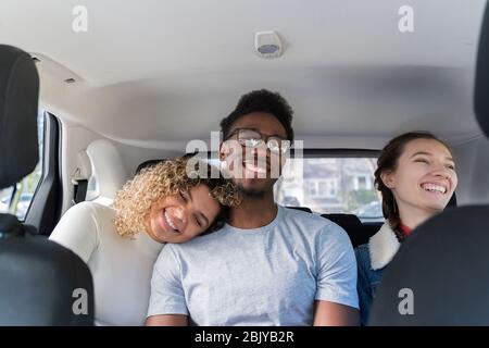 Freunde auf Roadtrip togetherÂ Stockfoto