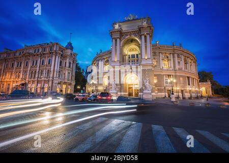 Odessa National Academic Theatre of Opera and Ballet. Odessa, Odessa, Ukraine. Stockfoto