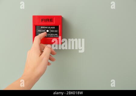 brandmelder druckknopfmelder