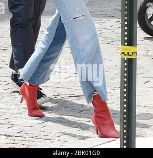 NEW YORK, NY - JUNI 29: Gigi Hadid am 29. Juni 2017 in Manhattan gesehen Menschen: Gigi Hadid Stockfoto