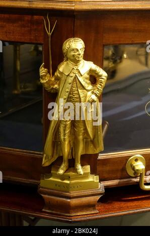 Hommage an Benjamin Franklin, Besetzung Paul Revere - Grand Orrery von Joseph Pope, Boston, 1776-1786 Stockfoto