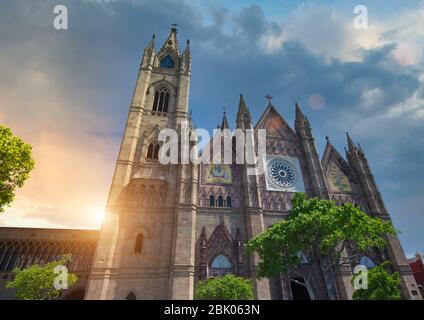 Berühmte Allerheiligsten Tempel in Guadalajara (Templo Expiatorio del Santisimo Sacramento) Stockfoto