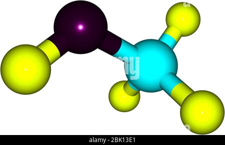 Methanol ist der einfachste Alkohol und eine leichte, flüchtige, farblose Flüssigkeit mit einem ausgeprägten Geruch, der dem von Ethanol sehr ähnlich ist. Stockfoto