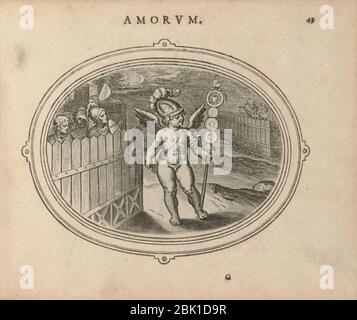 Houghton STC 24627a.8 - Amorum emblemata, figuris Aeneis incisa - pg 49. Stockfoto