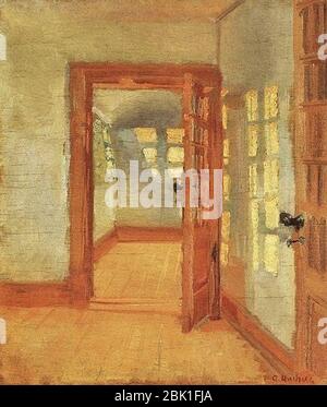 Hausinnenraum (Anna Ancher). Stockfoto