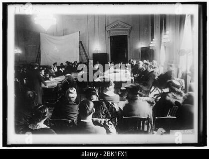 Haus der Vertreter an den Ausschüssen. Ausschuss zur Untersuchung der angeblichen Preisgabe des BELIGERENT BEFUGNISSE ZU BEACHTEN. Im Volksmund als "LECK ANHÖRUNGEN." Anhörungen, allgemeine Ansichten Stockfoto