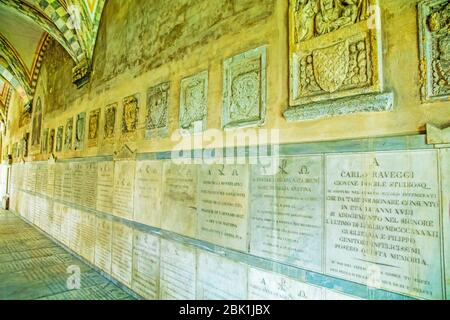 Kreuzgang der Basilica Santa Maria Novella in Florenz Italien Stockfoto