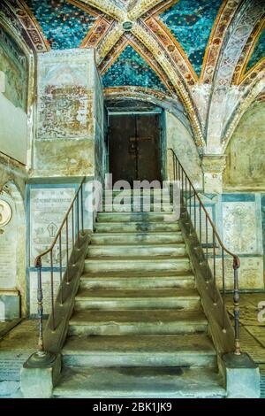 Kapelle des Toten Bereichs der Basilika Santa Maria Novella in Florenz Italien Stockfoto