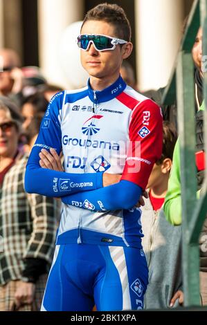 Bergamo-Como, Italien. 12. Okt 2019. bergamo-como, Italien, 12. Okt 2019, Rudy MOLARD (FRA) (Groupama - FDJ) während - - Credit: LM/Antonino Caldarella Credit: Antonino Caldarella/LPS/ZUMA Wire/Alamy Live News Stockfoto