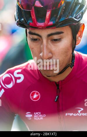 Bergamo-Como, Italien. 12. Okt 2019. bergamo-como, Italien, 12. Okt 2019, Ivan Ramiro SOSA (COL)(Team Ineos) während - - Quelle: LM/Antonino Caldarella Quelle: Antonino Caldarella/LPS/ZUMA Wire/Alamy Live News Stockfoto