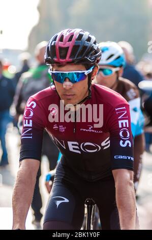 Bergamo-Como, Italien. 12. Okt 2019. bergamo-como, Italien, 12. Okt 2019, Diego ROSA (ITA)(Team Ineos) während - - Credit: LM/Antonino Caldarella Credit: Antonino Caldarella/LPS/ZUMA Wire/Alamy Live News Stockfoto