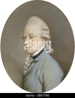 Hugh Douglas Hamilton - Portrait eines jungen Gentleman (02). Stockfoto