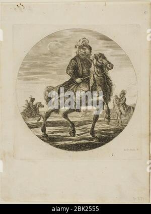 Ungarischer Reiter von Stefano della Bella (2). Stockfoto