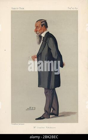 Jonathan Hutchinson, Vanity Fair, 1890-09-27. Stockfoto