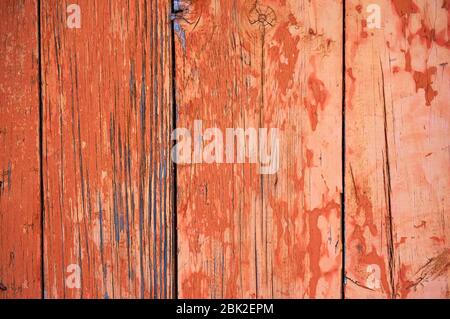 Rot Vintage Holz gemalten Textur Hintergrund. Stockfoto