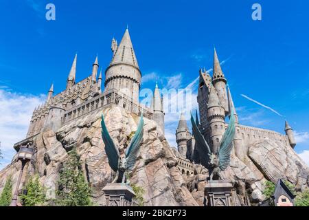 Los Angeles, Kalifornien, USA - 23. Juli 2019: Weltberühmter Park Universal Studios in Hollywood Stockfoto