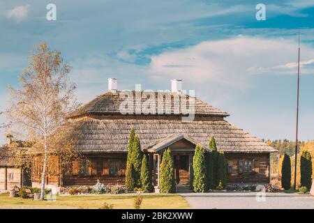 Kosava, Belarus. Memorial Museum - Immobilien von Tadeusz Kosciuszko. Berühmte Beliebte historische Wahrzeichen von Andrew Thaddeus Bonaventura Kosciuszko. Stockfoto