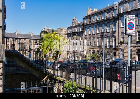 Neue Stadt, Gebäude, Architektur, georgianischen Häuser, Wohnungen, Edinburgh, Schottland, Großbritannien. Stockfoto