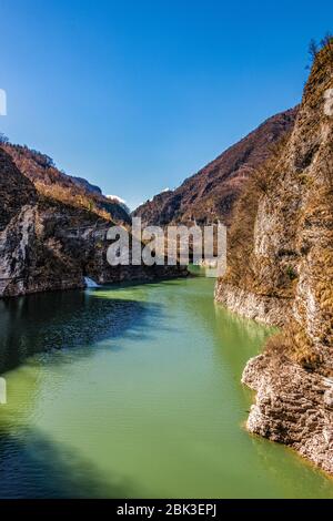 Italien Venetien - See von Corlo oder Arsiè See Stockfoto