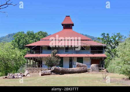 Winship Lodge, erbaut 1893, Aetna Springs Resort, Napa County, Kalifornien Stockfoto