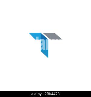 Vorlage für TT-Logo oder Vektorgrafik mit Anfangsbuchstaben Stock Vektor
