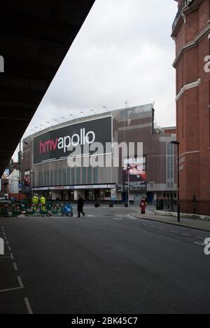 1930er Gaumont Palast Architektur Renovierung Art Deco HMV Hammersmith Apollo, 45 Queen Caroline St, Hammersmith, London W6 9QH von Robert Cromie Stockfoto